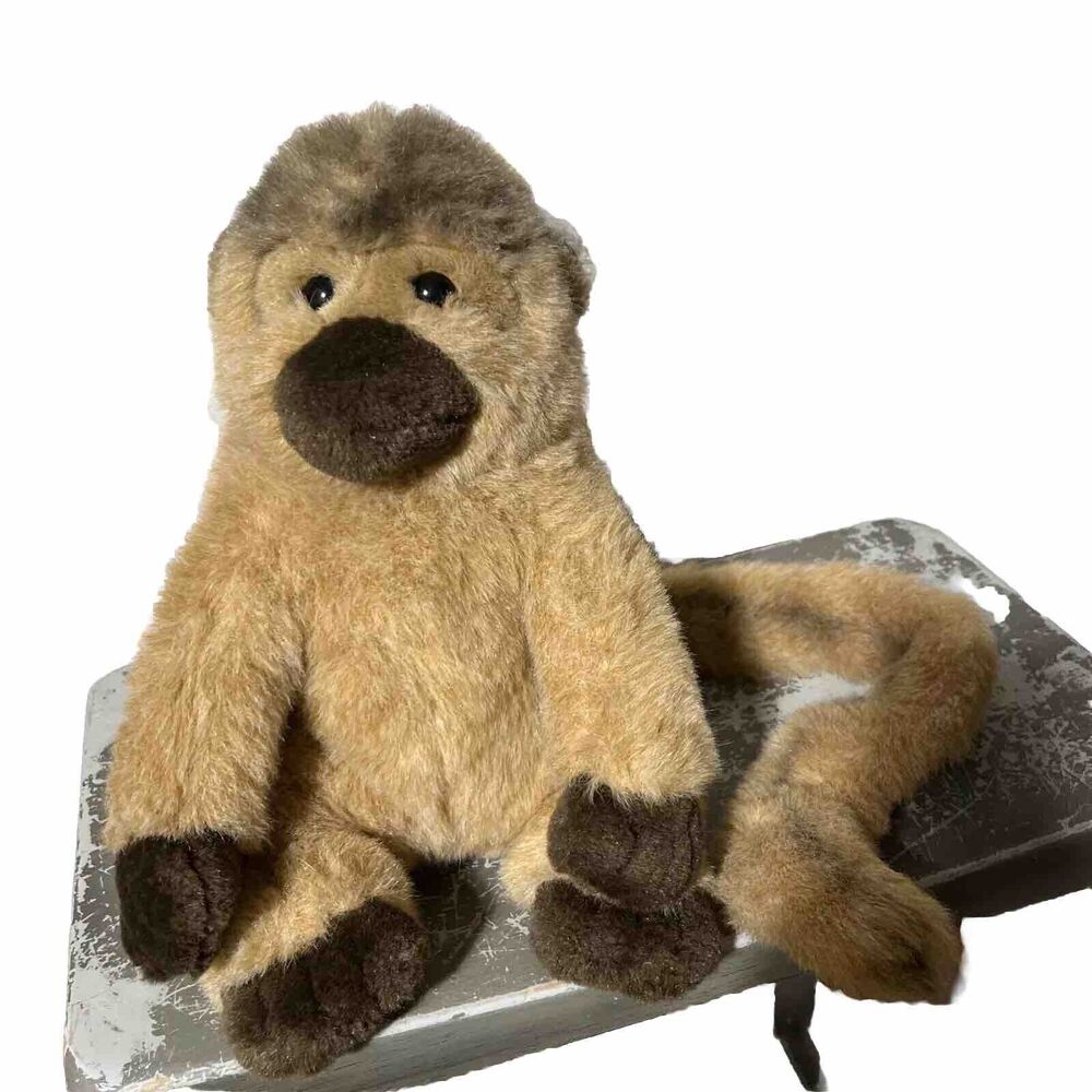 Capuchin Monkey Plush Long Tail Realistic 10.5" Toy Fiesta Stuffed Animal Toy